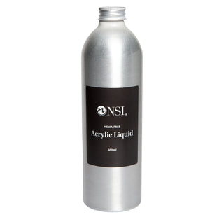 NSI Acrylic Liquid professional  HEMA-free and DMPT-free - acrylic monomer for creating strong, durable and long-lasting acrylic nail enhancements 500ml