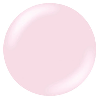 A light pink circular swatch of Builder Gel on a solid white background.