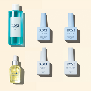 Buy our ROXI Base Coat, Top Coat, Dehydrator, Acid free Primer and Cleanse to get a Cuticle Oil for Free
