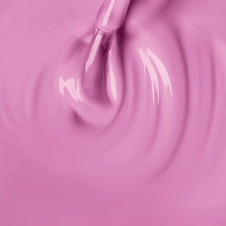 Glossy Purple gel nail polish texture showing brush application