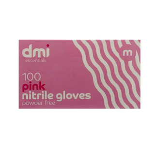 DMI - Pink Nitrile Gloves Powder Free 100pcs