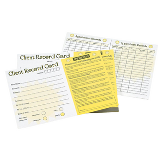 Bliss Client Record Cards 100 Pack