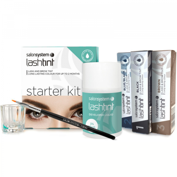 Salon System Lashtint Lash/Brow Tint Starter Kit