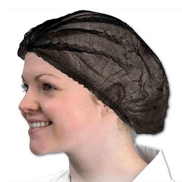 Tanning Disposable Hair Caps Black