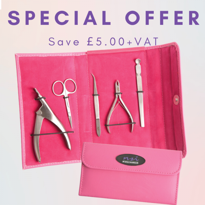 Pink Nail Technician Implement Kit - Special Price!