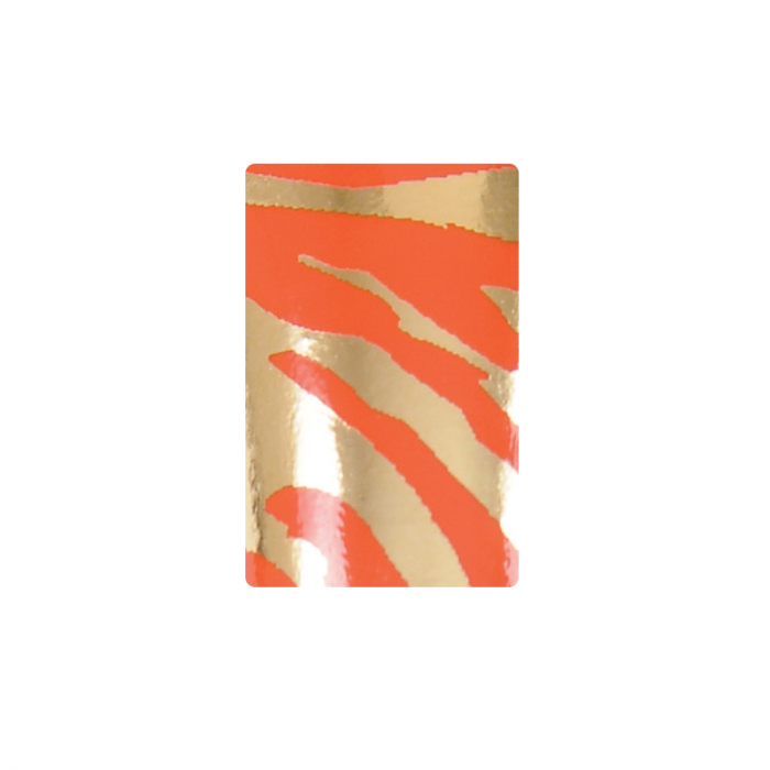 NSI Nail Wraps Zebra Orange & Gold