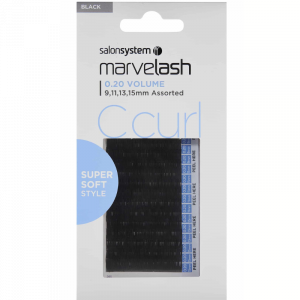 Salon System Marvelash C Curl Lash Siky 0.20 (Volume) Assorted Black