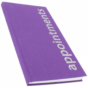 Purple Appointment Book