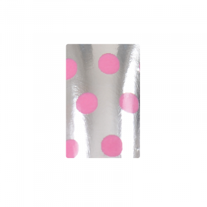 NSI Nail Wraps Spots Silver & Pink
