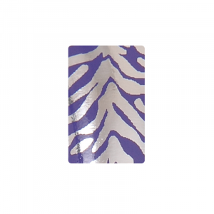 NSI Nail Wraps Tiger Purple & Silver