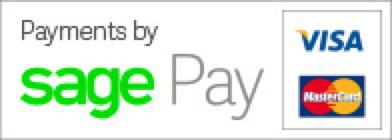 Payment types: Sage Pay, Visa, Mastercard